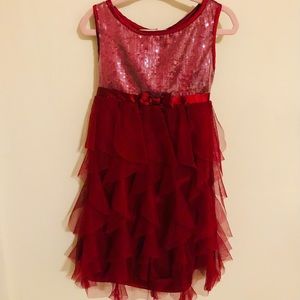 Burgundy Sparkly Dress